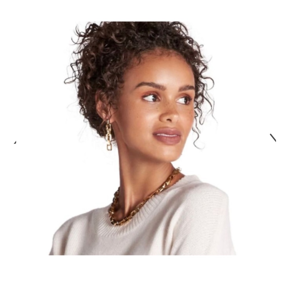 Eddie Borgo Supra Link Gold Earrings - Picture 1 of 6